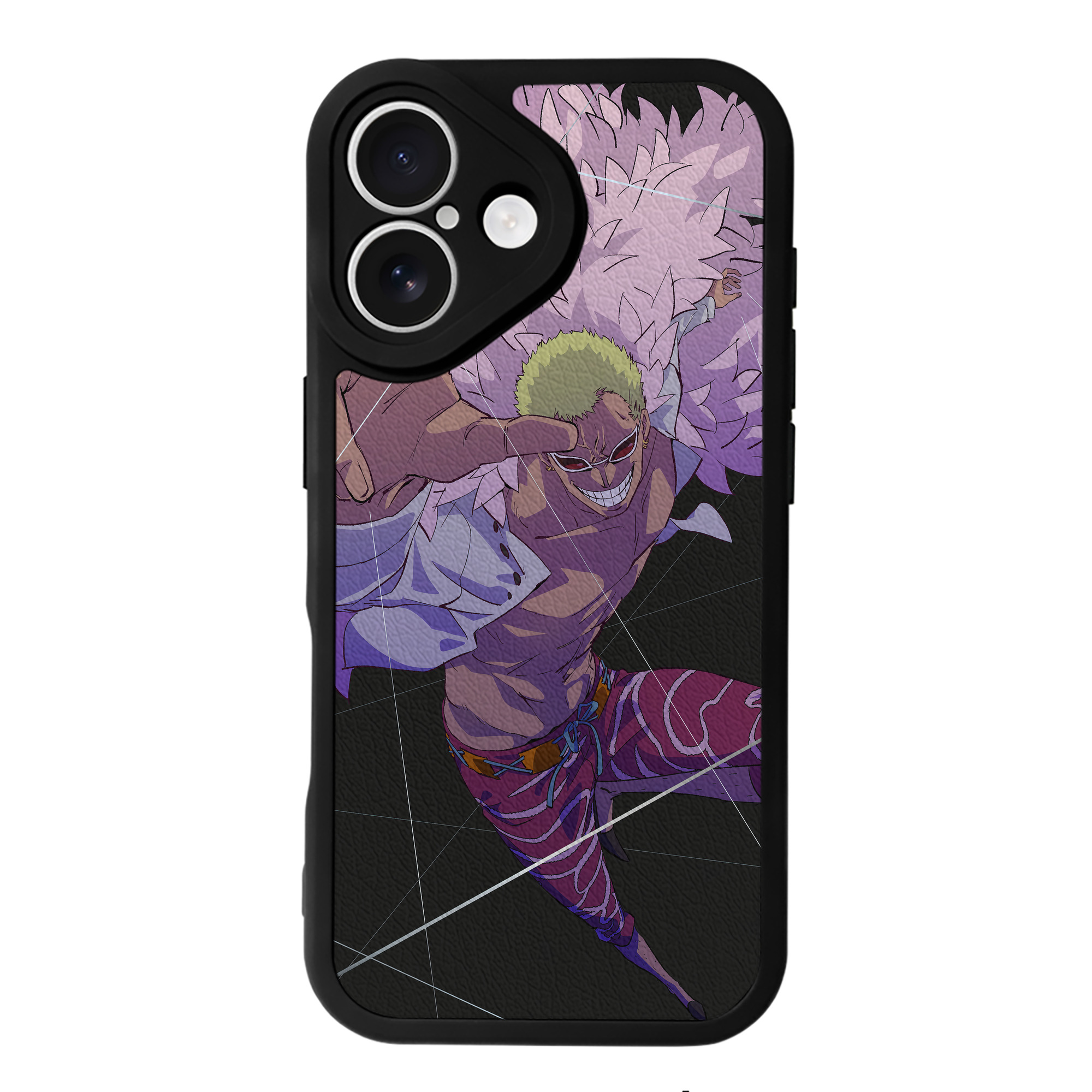 （画像用） ワンピース ONE PIECE 【iPhone 16シリーズ対応】シリコンスマホケース（レザー調） 材質：シリコン
